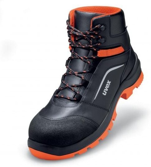 Uvex - 2 xenova Sicherheits-Stiefel Gr.44 W11 S3 esd src schwarz/rot 9507.2