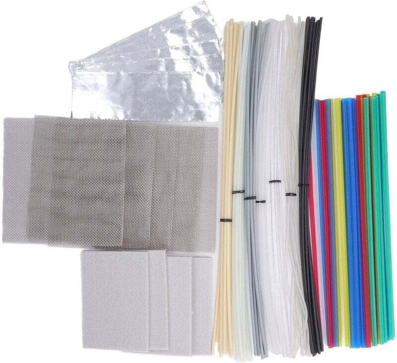 Kunststoff-Schweißdraht, 12 Farben, Anti-Aging-Kunststoff-Schweißdraht, abs, pp, pu, pe, pa, pc, tpo, 106 Stück für Kaja...