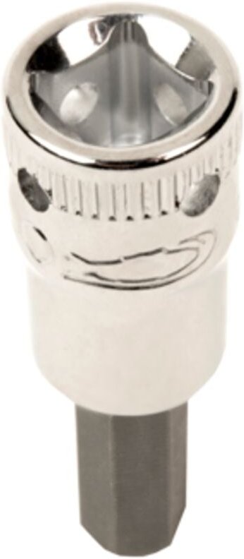 Bahco - 1/4-Vierkant-Antriebssteckschlüssel mit vier Bohrungen zur sicheren Befestigung, für 3-mm-Sechskantschrauben