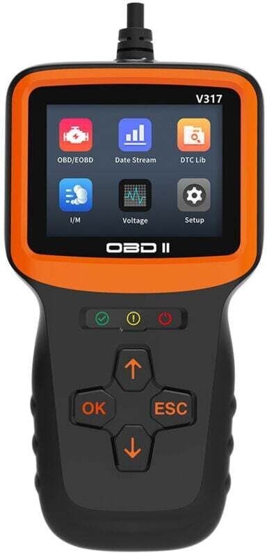 OBD2-Diagnosegerät für Pkw, französisches OBD2-Diagnosegerät für alle Fahrzeuge ab Baujahr 2000, Fehlerlesegerät mit all...