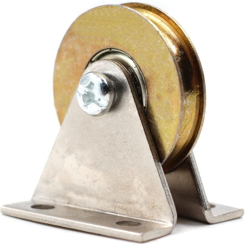 An der Wand montierte Kabelrolle – 1,5 Zoll Durchmesser – flacher Montageblock – Arbeitslast: 220 lbs (L-Typ)