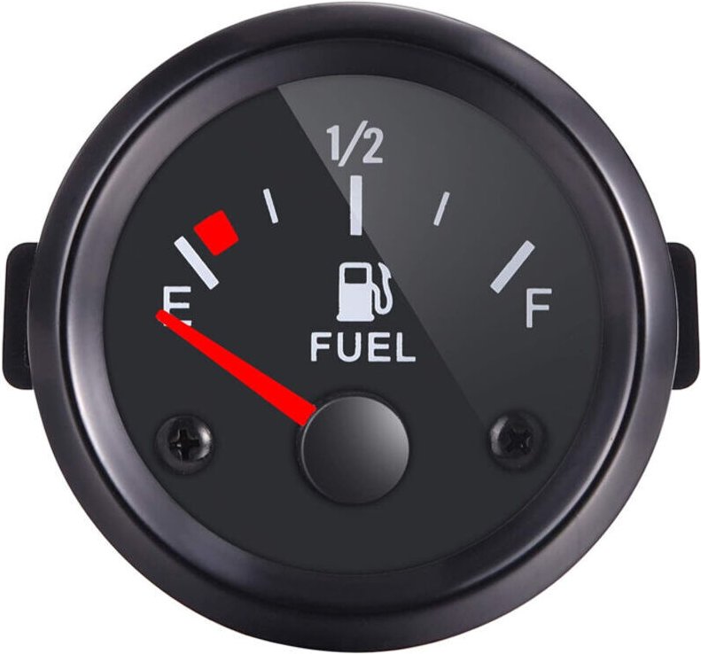 52-mm-Kraftstoffstandanzeige – Hintergrundbeleuchtet – Kompatibel mit 240-33-Ohm-Sensoren – Einfache Installation für Au...