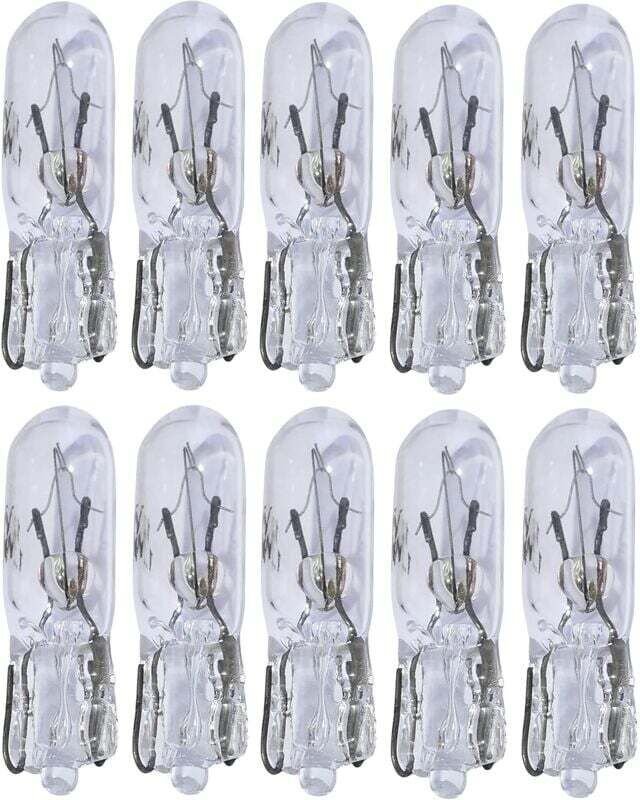 10er-Pack T5 12 V 1,2 W Armaturenbrett-Glühbirnen..DEBUNS