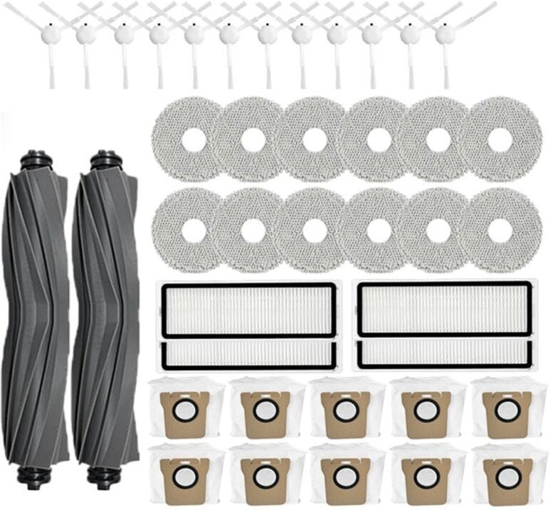 Hauptseitenbürste Filter Mopp Roboterstaubsaugerbeutel Teil