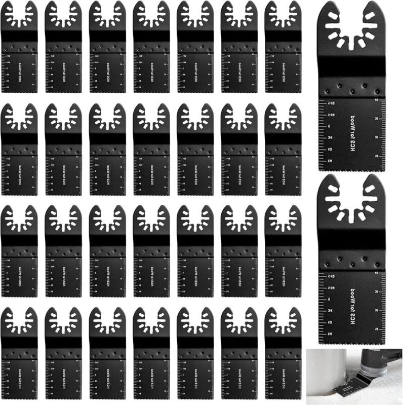 Multifunktions-Sägeblatt, 30er-Packung oszillierende Sägeblätter, 35-mm-Universal-Multifunktions-Sägeblatt, Schnellspann...