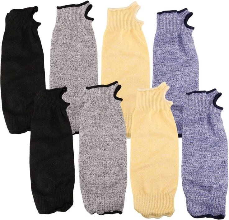 4 Paar Schnitt- und Verbrennungsfeste Ärmel, Armschutz, Unterarmschutz für dünne Haut, Prellungen, Manschette offen, 35 ...