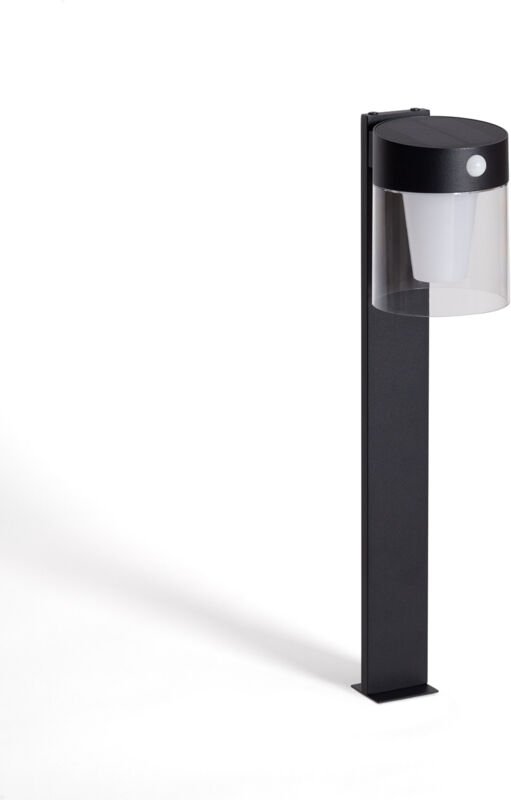 Led Bodenstehleuchte Außen Solar 1,5W 46cm Aluminium mit Bewegungssensor Efren Schwarz