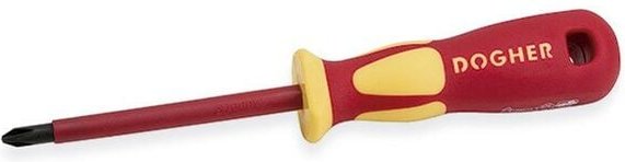 Isolierter Schraubendreher, VDE 1000V, CrMo, PH2x100 mm DOGHER 361-PH2-100