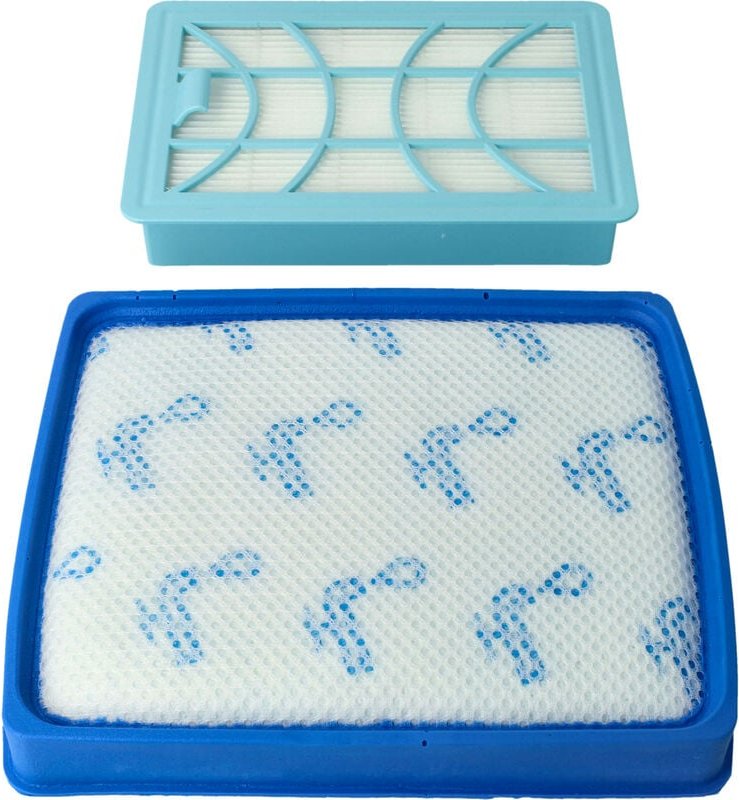 Filter-Set Ersatz für Philips CP0617+CP0616, FC8003/01 für Staubsauger - 2x Ersatz-Filter (Abluft-Filter, Ansaugfilter) ...