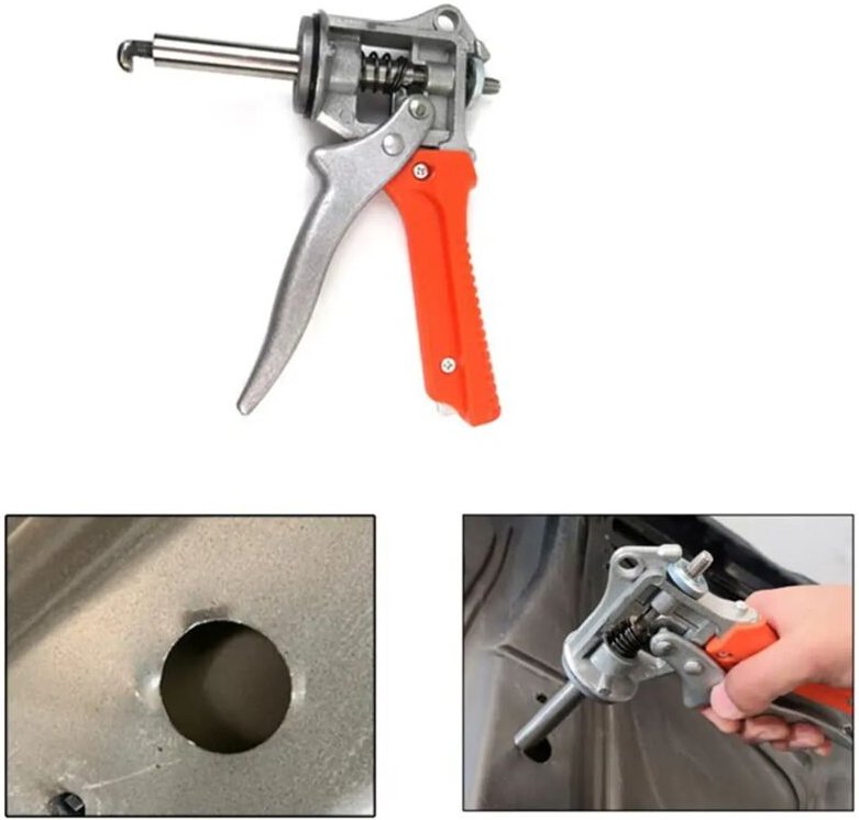 Blechklemme, Flachlochklemme ohne Markierung, Kantenschneider, Werkzeuge zur Ausbeulung von Fahrzeugbeulen, Wartungswerk...