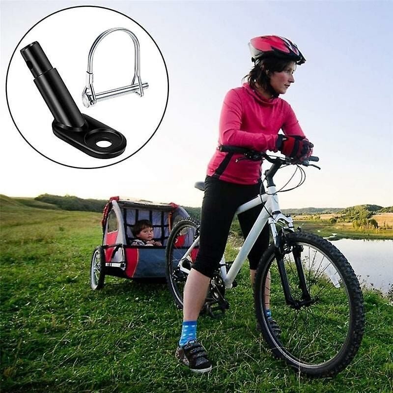 Woosien - Fahrradanhängerkupplung Fahrradanhängerkupplung mit Sicherungsstift für Babyanhänger-Traktionskopf mit