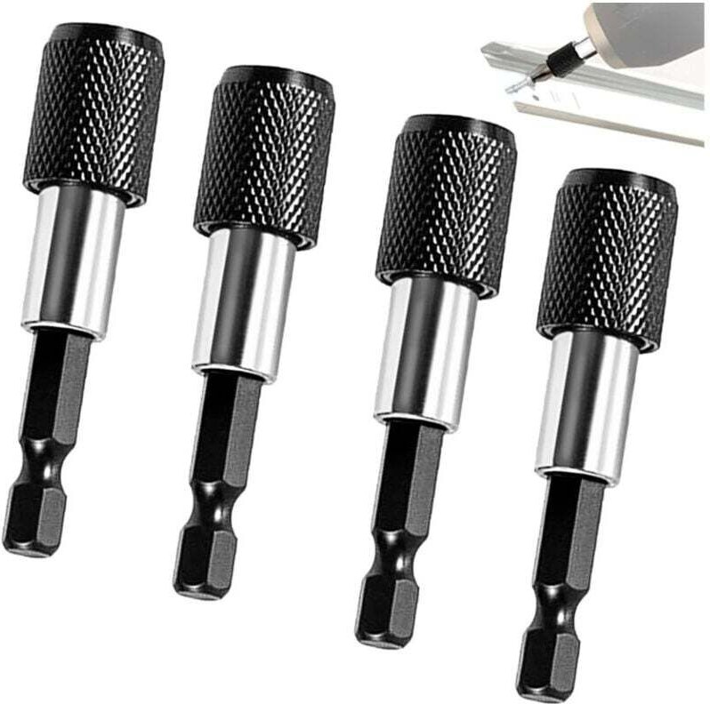 4-teiliger magnetischer Bithalter, 1/4 Zoll 60 mm Schlagschrauber-Bithalter, magnetischer Schraubendreher-Bithalter mit ...