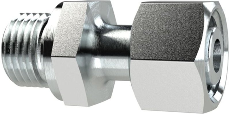 Riegler Einst.-Ger.-Einschraubvers., G 3/8a., Rohr-AØ10mm, Stahl verz.