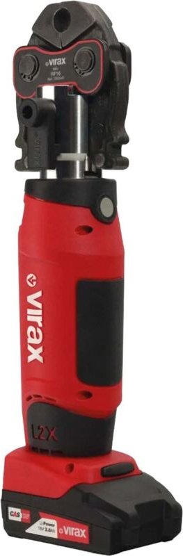 Elektromechanische Crimp-Presse viper L2X + Einsätze V12-14-18-22 + 2 Batterien Virax 253582