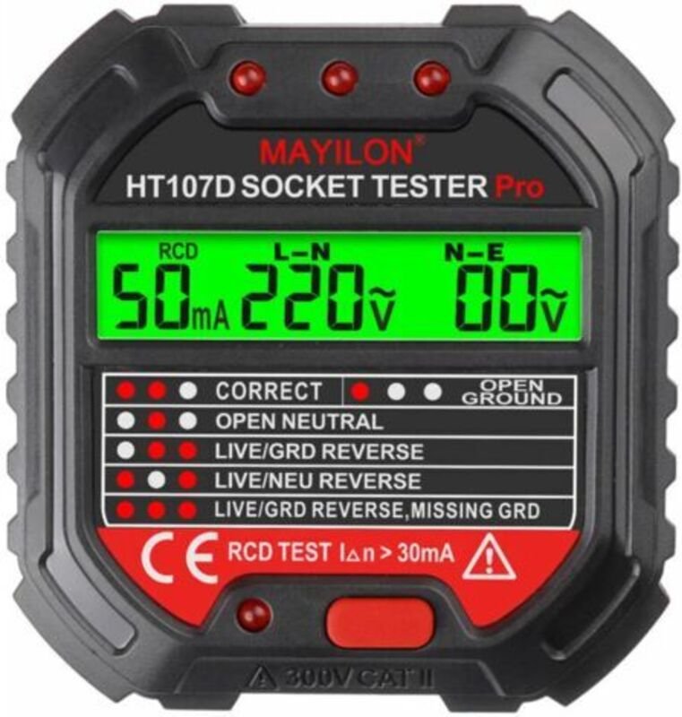 Prüfgerät, Erdungsprüfer, Netzspannungsprüfer, Steckdosen-Phasenmesser, Elektroskop