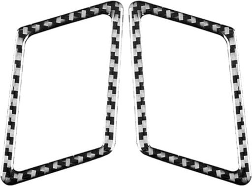 Tlily - Für bmw- X3 E83 2006-2010 Carbon Fiber Instrument Seite Air Outlet Panel Dekorative Abdeckung Trim Aufkleber Zub...