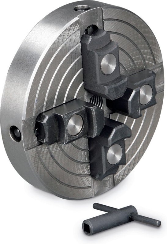 Holzstar - Vier-Backenfutter für Drechselbank, mit Schraubeinsatz M33 Gewinde