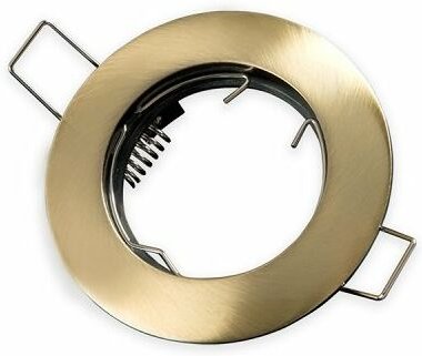 Led Line - Einbaustrahler GU10 Einbaurahmen Ø65mm Bohrloch Aluminium inkl. GU5.3 Fassung 12V für led Leuchtmittel 50mm l...