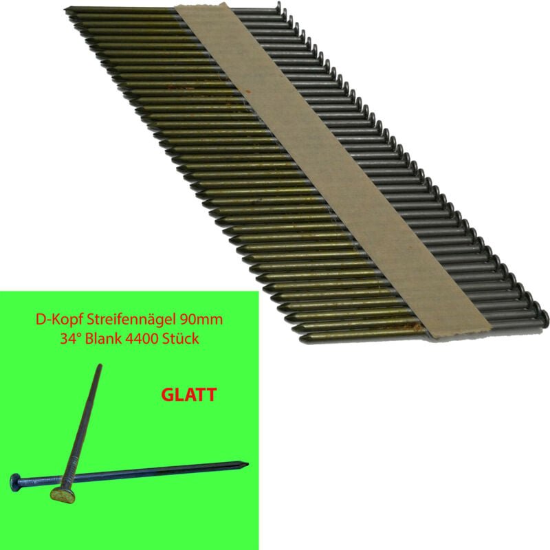 HB43 Streifennagel 3,1x90 4400 Stk D-Kopf glatt - Contoo