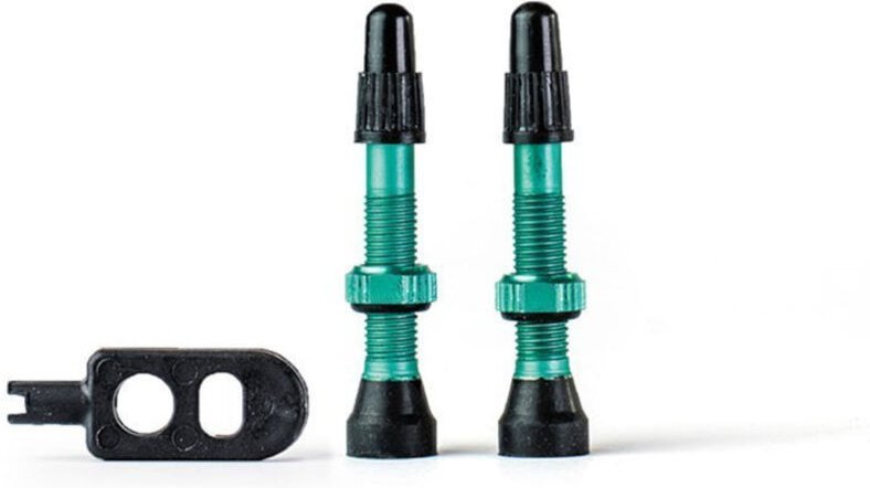 Trezado Celeste Tubeless Ventile - Celeste - 2 Stück mit Schlüssel