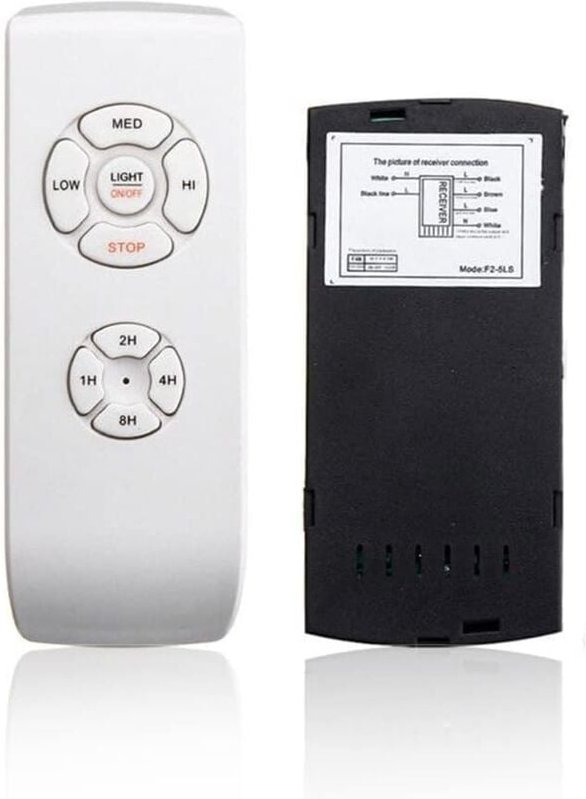 Ersandy - Universeller Deckenventilator mit Fernbedienung, 110 V/220 v, kabelloses Verteilungsset für Zuhause/Büro/Hotel...