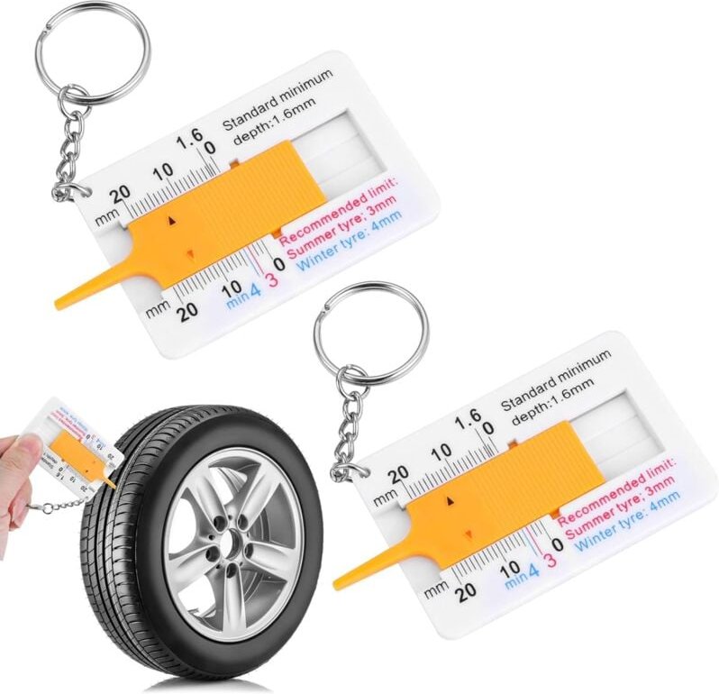 Reifentiefenmesser, Reifentiefenmesser 0-20 mm Profiltiefenmesswerkzeug