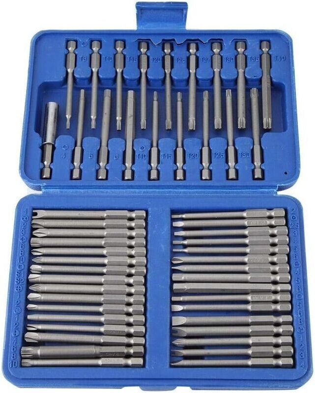 50-teiliges Set mit Bits für elektrische Schraubendreher, inklusive Phillips-, Schlitz-, Torx- und Spezialform-Schrauben...