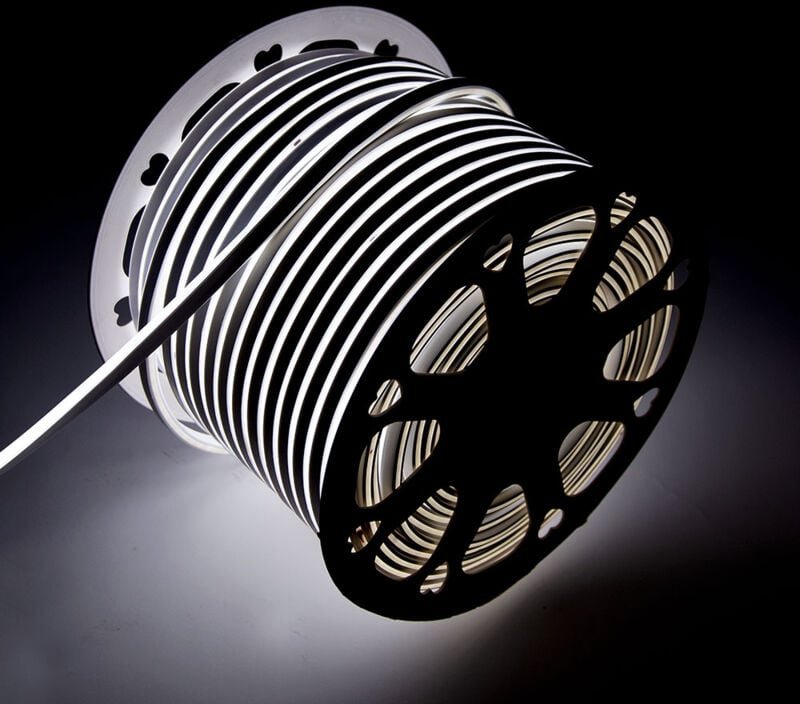 Greenice - LED-Streifenschlauch 'Neon Flex' 6W 6000ºK 220VAC 8x16mm Einfach 120xSMD2835 6W/M x1M 40.000H [HO-NSPVC8x16SO...