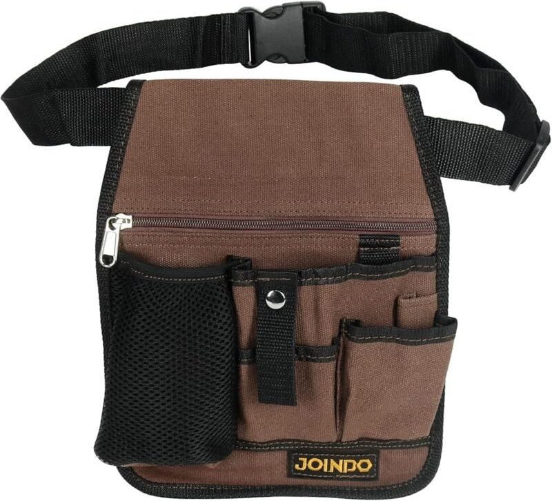 Thumbnail - Gartengeräte-Tasche, Gartengeräte-Gürtel, leichte Werkzeugtasche mit Taschen und Reißverschluss, Canvas-Werkzeugtasche m...