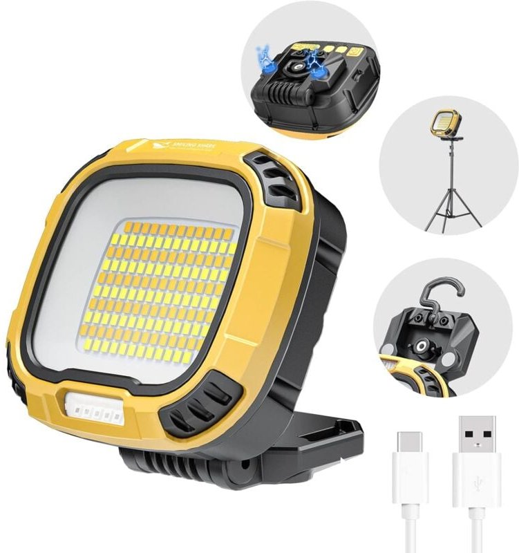 Thumbnail - Arbeitsleuchte, tragbare wiederaufladbare LED-Inspektionsleuchte, Leuchte für Auto-Garage, Camping, Notfall, Arbeitsleuc...