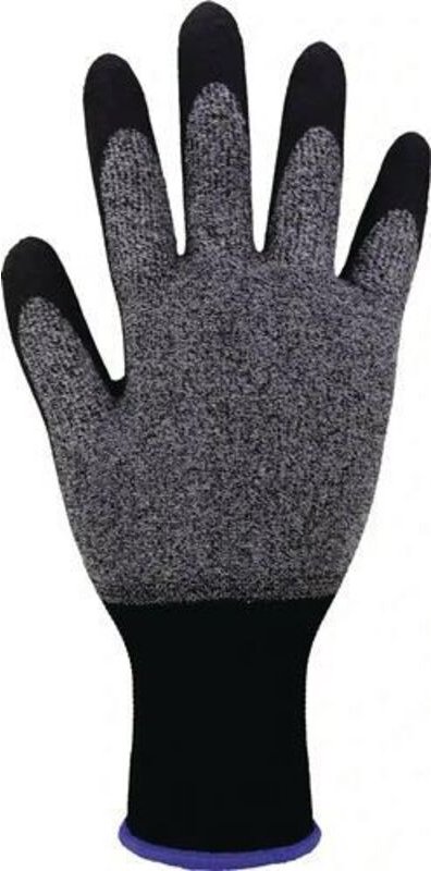 ASATEX Feinstrickhandschuh HIT-200 Gr.10 grau/schwarz EN388,EN 21420:2020 PSA II ASATEX