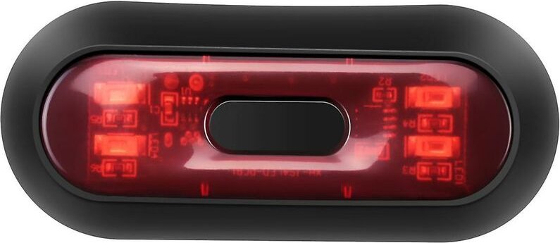 Woosien - LED-Helmlicht, Motorradhelm-Bremslicht, wiederaufladbar, Fahrrad hinten, rotes Sicherheitswarnlicht für