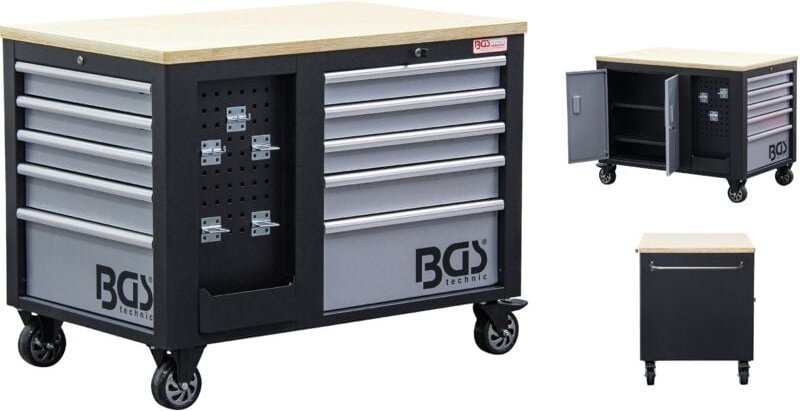 Werkstattwagen 2 x 5 Schubladen 1 Schrank leer