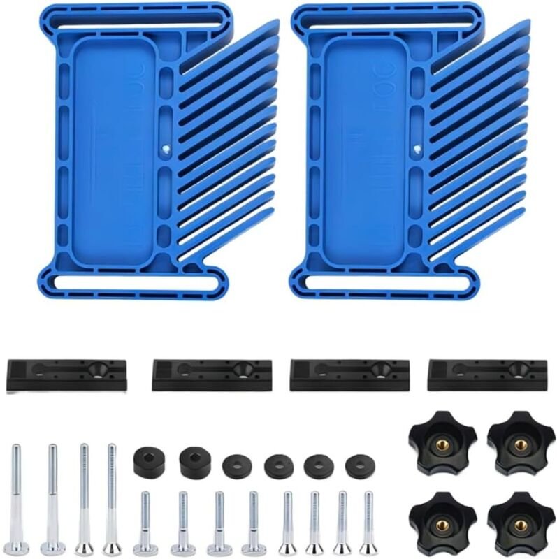 Set mit 28 blauen ABS-Schneidführungen für die Holzbearbeitung, 28-teiliges Set mit länglichem Design für präzise Kontro...