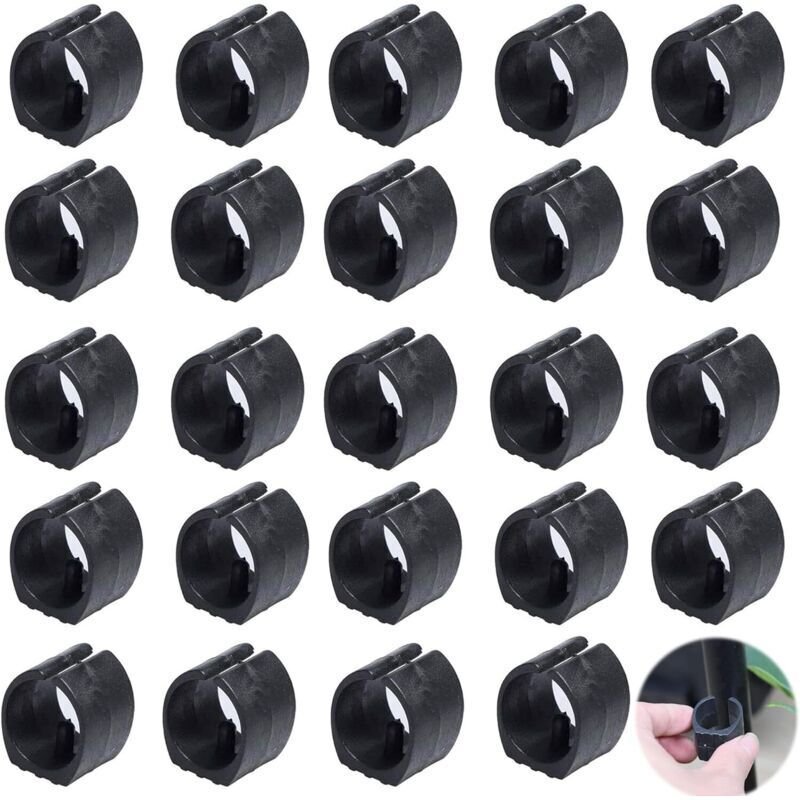 Kunststoff-Stuhlrohr-Klemmpads für U-förmige Stuhlbeine, 24 Stück (25 mm)