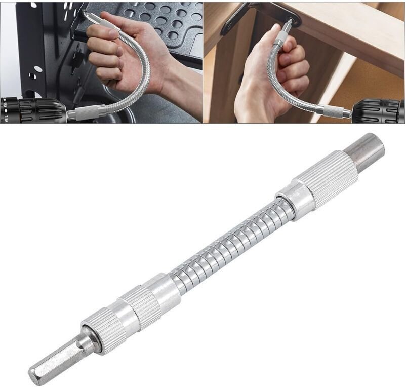 3-teiliges flexibles Wellenverlängerungs-Bit-Set für Bohrmaschinen und Schraubendreher – 150 mm/200 mm/300 mm, 6,35 mm (...