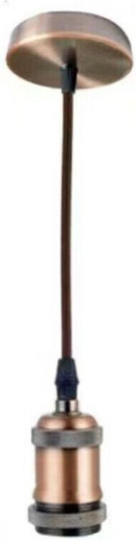 Vintage2mtrotbronzeanhängerdeckesuspensionkronleuchterlampenfassung