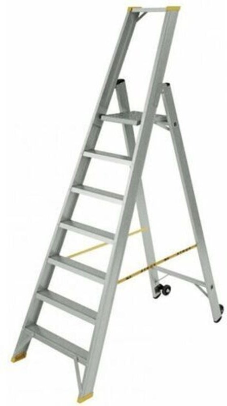 Matisère - Stehleiter 4 Stufen - Maximale Arbeitshöhe 2.84m - 9304