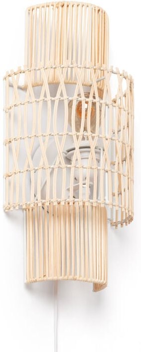 Wandleuchte geflochtenes Papier Masego Iluzzia Natürlich
