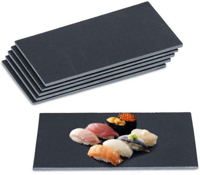 Set mit 6 schieferfliesen 30 x 10 cm 8