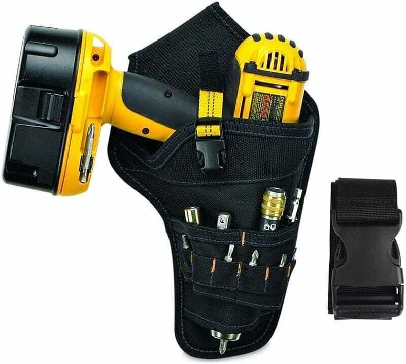 Ahlsen - Werkzeugtasche mit verstellbarem Gürtel, robustes Bohrholster, Arbeitstasche für elektronische Wartung, Bohrwer...