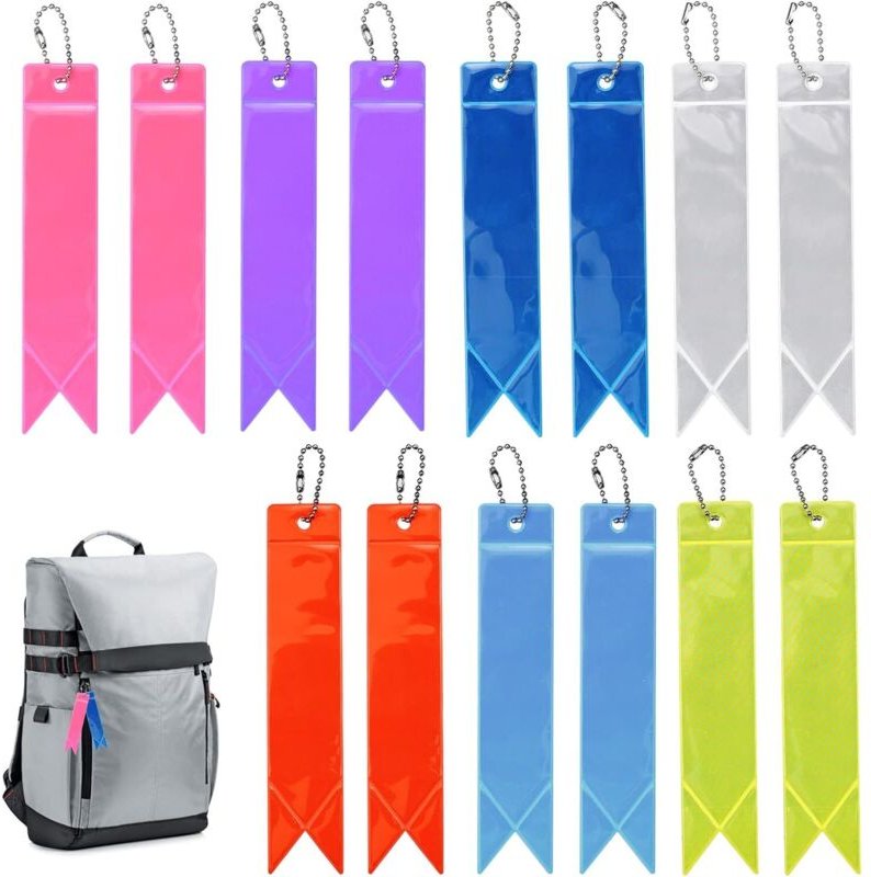 14 Stück Sicherheitsreflektor-Anhänger, reflektierender Anhänger für Kinder, Nacht-reflektierender Anhänger, Reflektor-S...