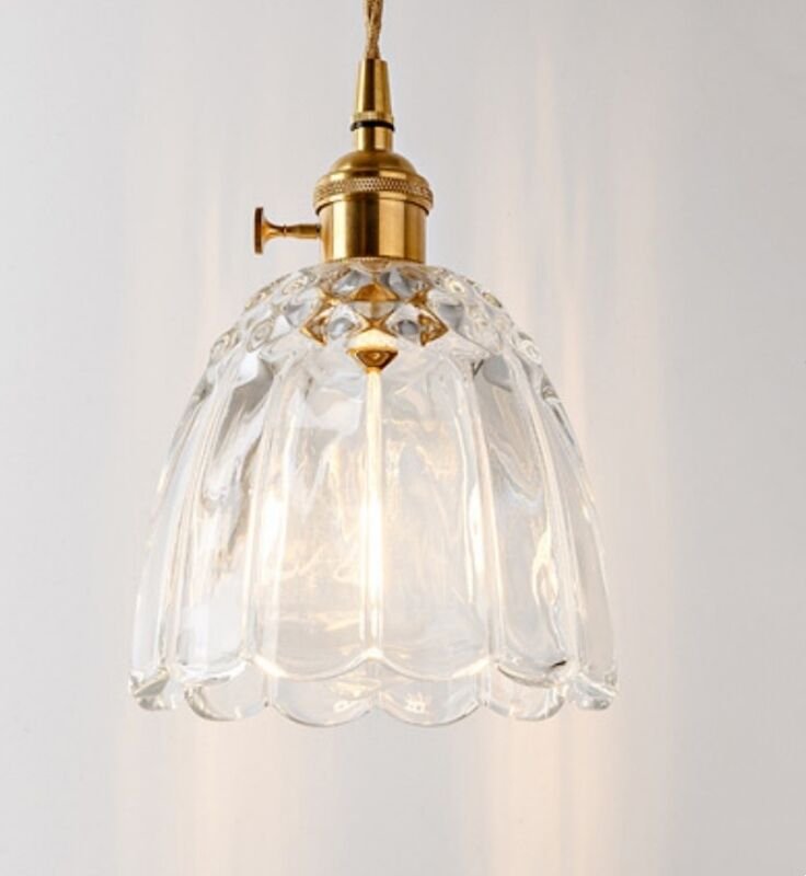 Vintage Pendelleuchte Metall Glas Deckenleuchte Höhenverstellbare Hängelampe für Küche Club Esszimmer Café Bar