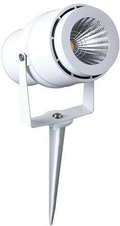 V-TAC VT-857-W-N 12W führte Gartenlampe spike 970LM 20° neutralweiß 4000K justierbares weißer Körper IP65 - SKU 217548