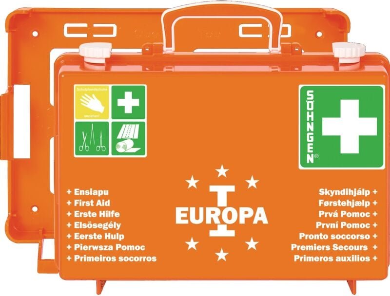 Söhngen - Erste Hilfe Koffer europa i B310xH210xT130ca.mm orange