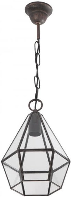 Meine Lampe - Hängeleuchte Estepa Silber 1xe27 30x20x20x20