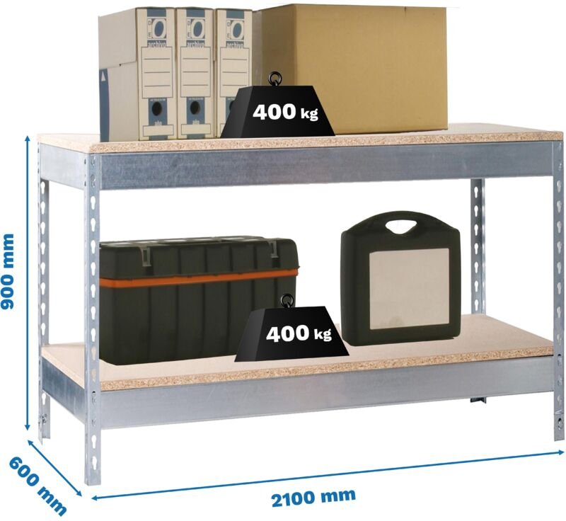 Simonrack Kit Simonwork Basic 2 Metall und Holz Regal
