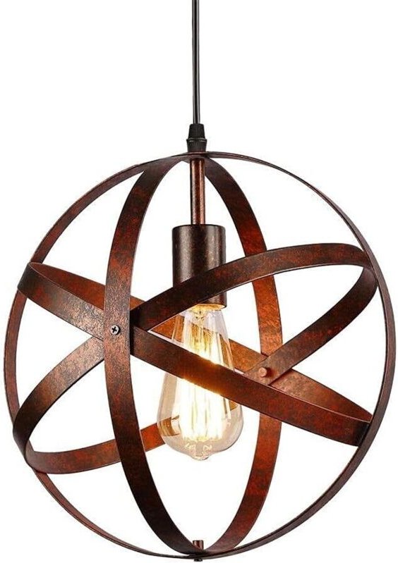 Comely - Industrielle Vintage Pendelleuchte E27 Metall Hängelampe für Küche mit 100cm verstellbarem Kabel für Treppe Küc...