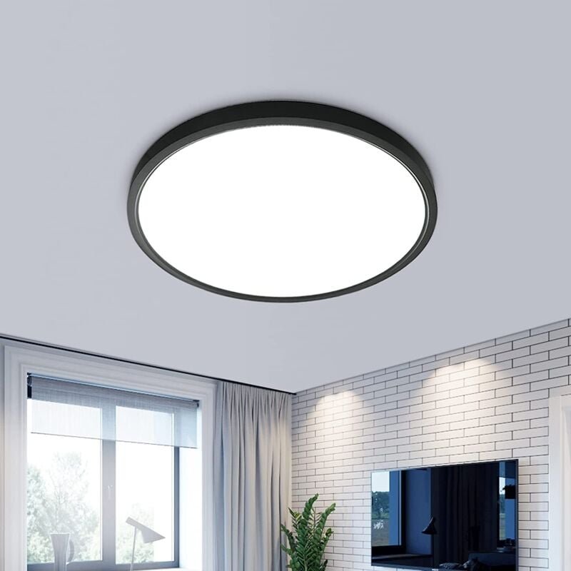 Thumbnail - GOECO LED Deckenleuchte Ultradünn 25mm Rund Ø30cm Deckenleuchte Kaltweiß 6000K für Badezimmer Wasserdicht IP54 Für Bad, ...