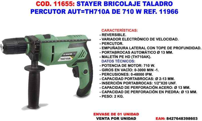 Stayer Iberica - diy Stayer Hammerbohrer 710W Auth710A